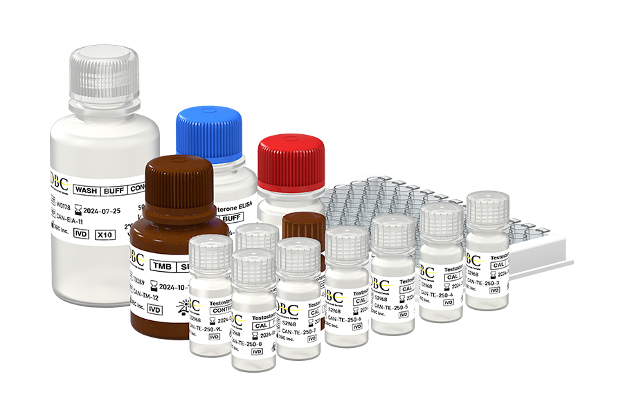 Testosterone Serum ELISA kit, REF: CAN-TE-250
