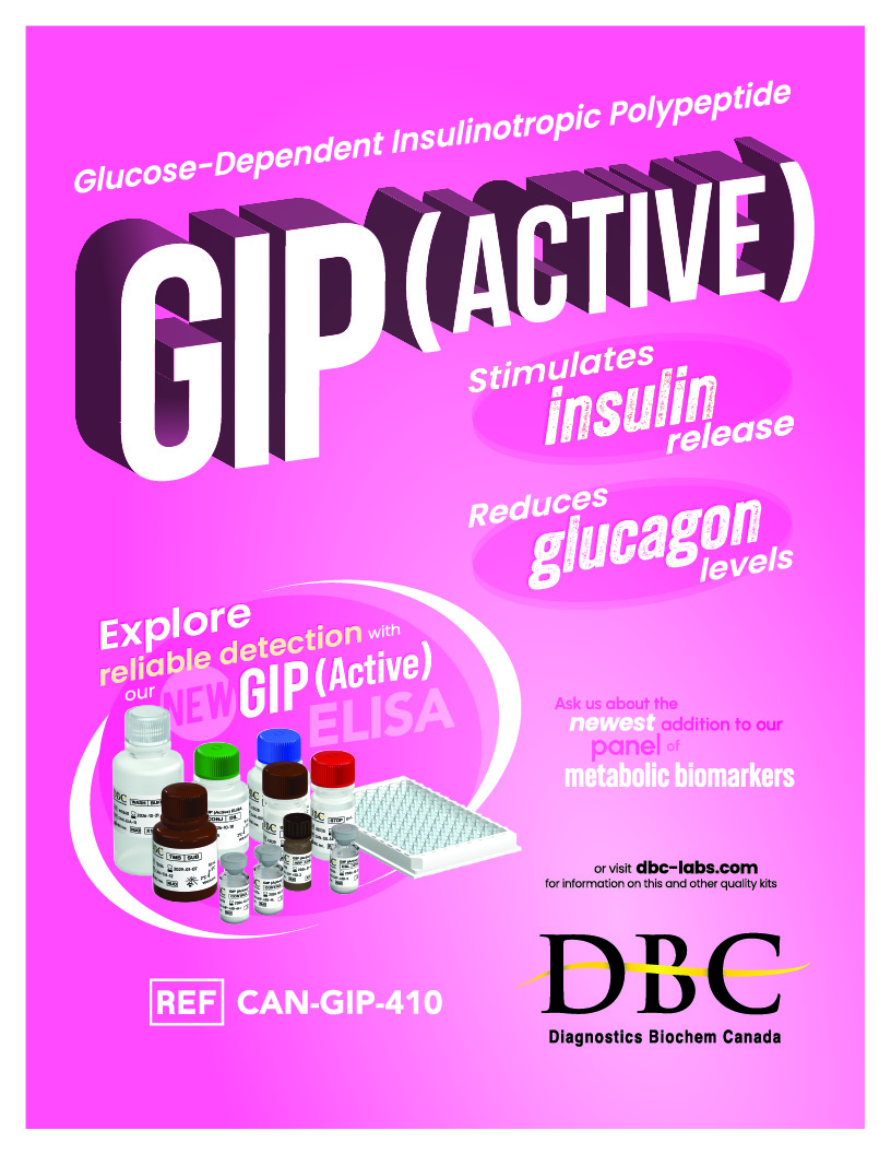 DBC's GIP (Active) ELISA kit, REF: CAN-GIP-410